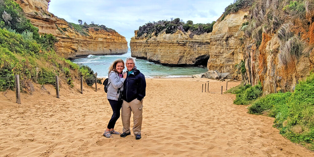 The Travel Sage and Her Husband on the Great Ocean Road, Australia