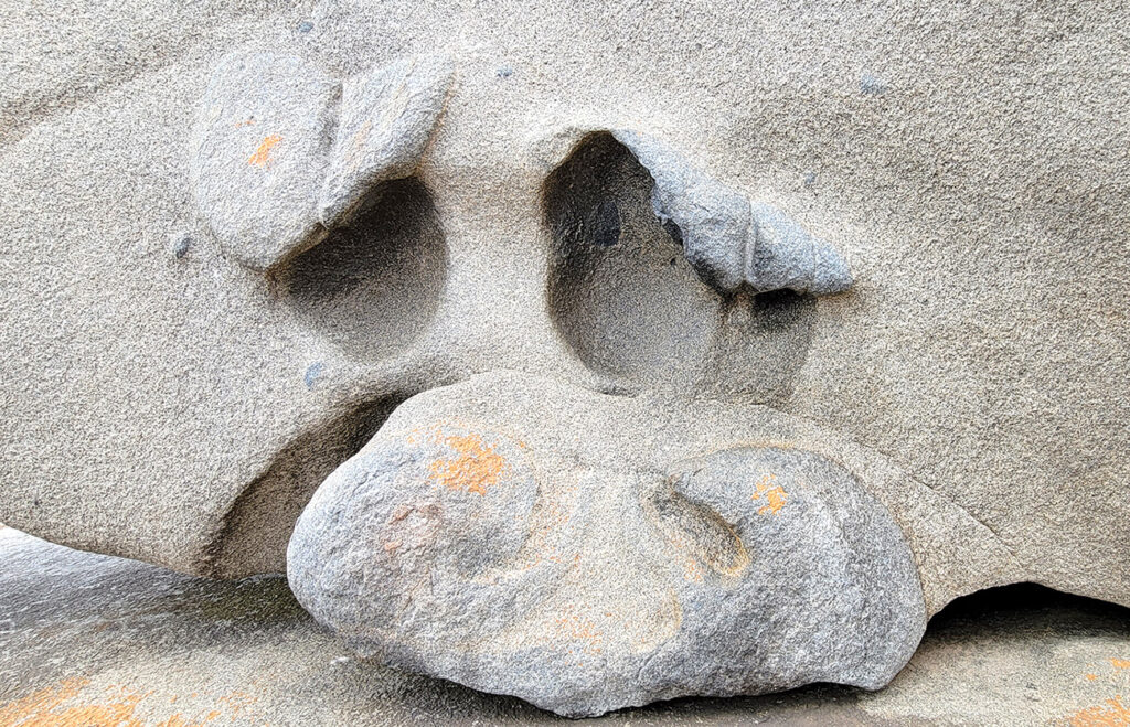 Remarkable Rocks in the shape of a dog's face, Flinders Chase National Park, Kangaroo Island, Australia