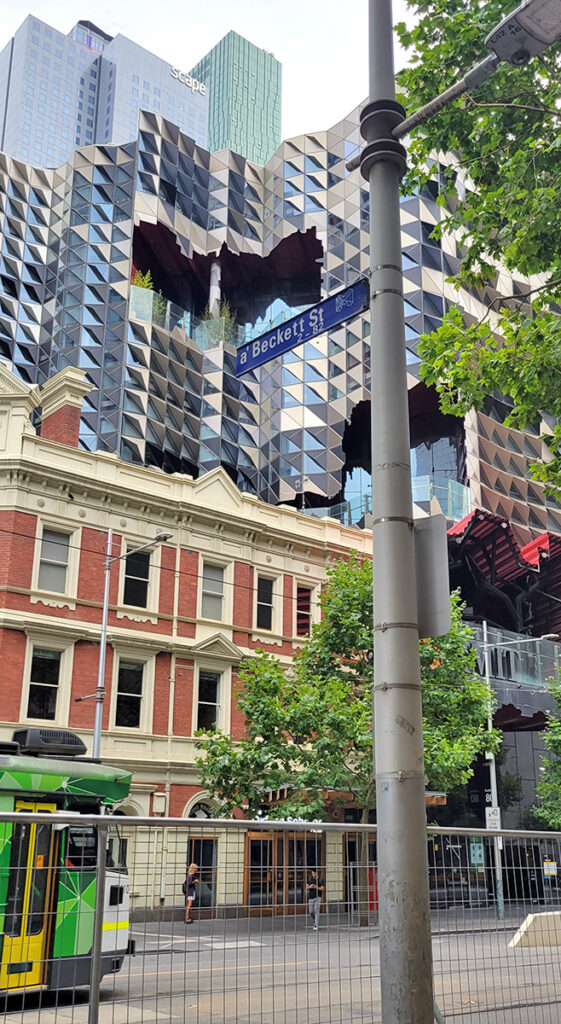 Strange-looking building in Melbourne, Australia