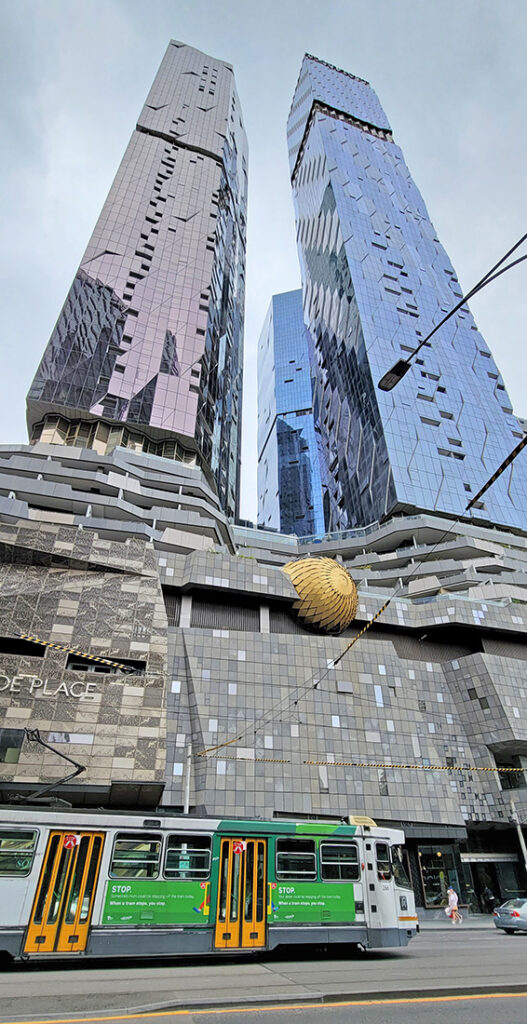 Two skyscrapers in Melbourne.