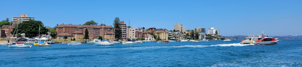 Approaching Manly Wharf, taken from the Sydney ferry