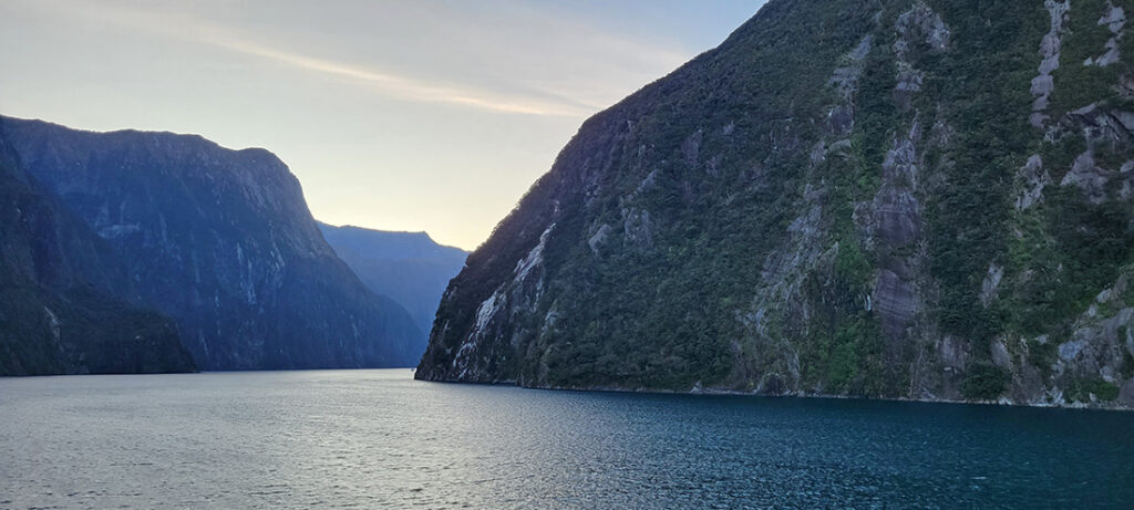 Entrance into Milford Sound, New Zealand
