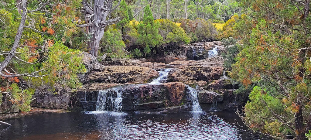 Waterfall on the Enchanted Walk in Tasmania