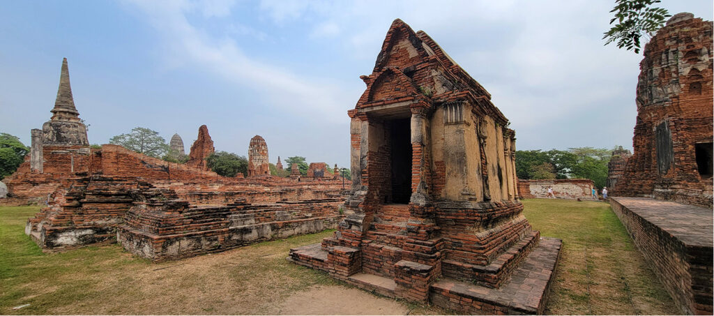 Archeological site in Ayutthaya, Thailand
