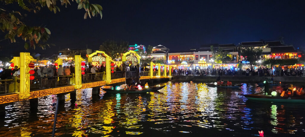 Hoi An, Vietnam lit up at night