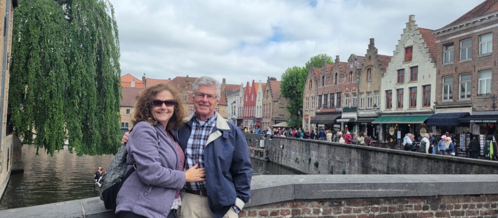 Cathy and Mark in Bruges, Belgium