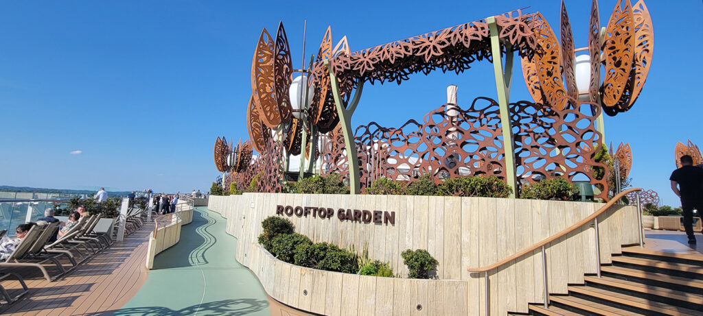 Entrance to the Rooftop Garden on the Celebrity Apex.