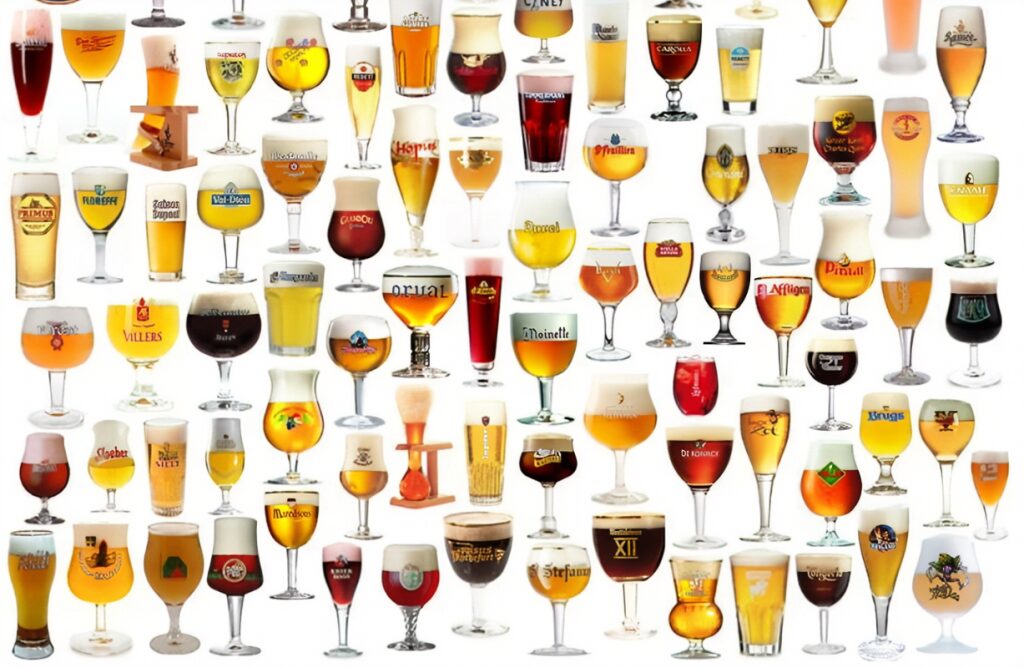 a poster of belgian beers